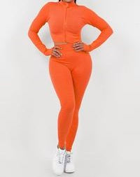 Active Cropped Top Legging Set